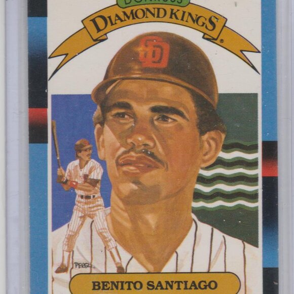 RARE & Vintage Benito Santiago 1988 Donruss Diamond Kings Collectible Card - Picture 1 of 2